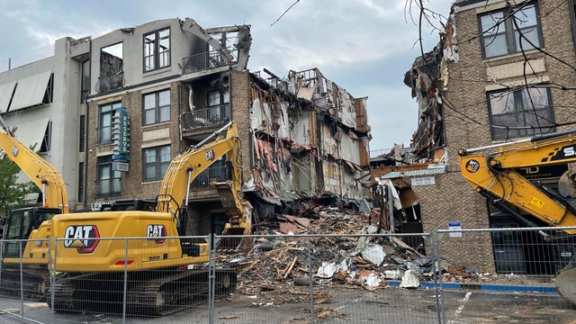 Demolition begins at Reserve at LaVista Walk apartments destroyed by fire