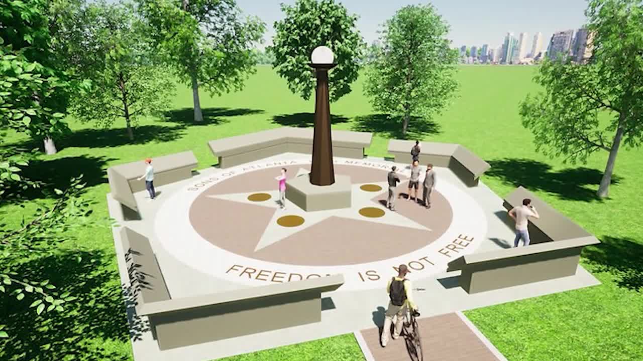 Commemorative bricks for sale for Piedmont Park Vietnam War memorial