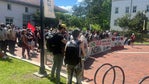 Pro-Palestinian demonstrations resume at Emory University: Protesters block admission building