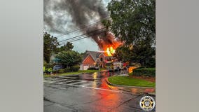 Duluth house struck by lightning catches fire