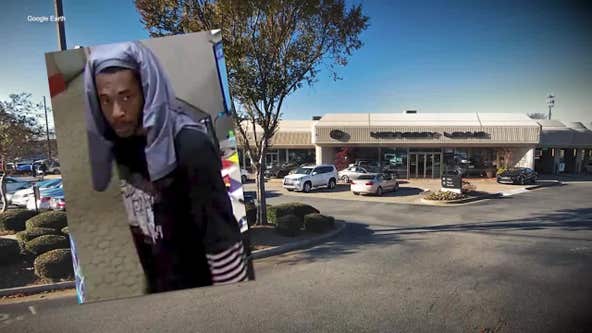 Surveillance images: Man plays hide-and-seek in Lexus dealership after hours