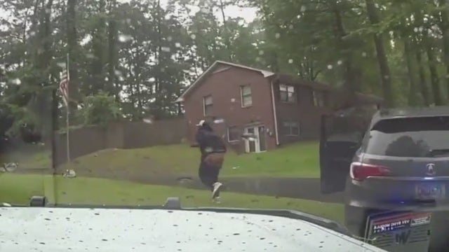 Peachtree City chase ends in suspect's bizarre hide-and-seek caught on pet cam