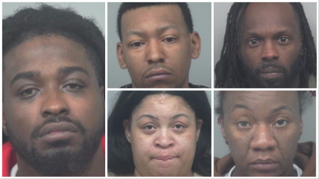 5 arrested in Gwinnett County in connection to stolen vehicle, gun and drugs