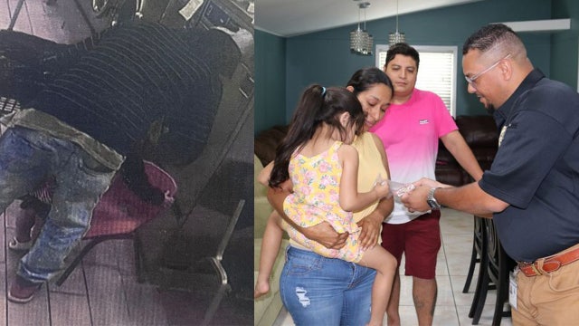 Police return stolen gold Virgin Mary necklace to 4-year-old girl