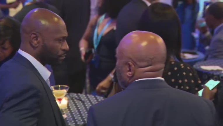 Nathan Wade, former special prosecutor in the Trump Georgia election interference RICO case, attended a primary election watch party for Fulton County District Attorney Fani Willis at a Buckhead venue on May 21, 2024.