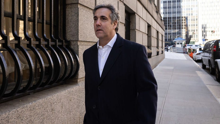 FILE - Michael Cohen, former personal lawyer to US President Donald Trump, arrives at federal court in New York, on Dec. 14, 2023. Photographer: Yuki Iwamura/Bloomberg via Getty Images