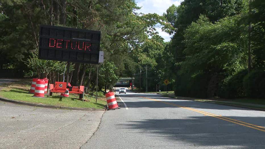 Long Island Drive at I-285 will be closed starting May 31, 2024, through the weekend.