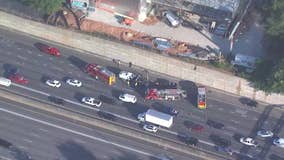 Crash with injuries shuts down part of I-85 South near North Druid Hills Road