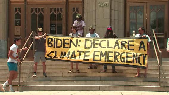 Atlanta demonstrators demand Biden declare climate emergency