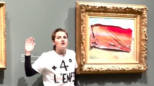 Monet's iconic 'Poppy Field' vandalized by climate activist at Orsay Museum in Paris