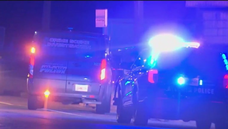 Atlanta police investigate a deadly shooting at an apartment complex in the 2500 block of Center Street NW on May 18, 2024.