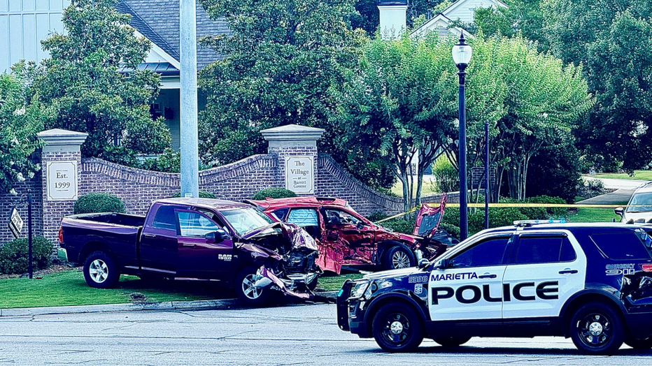 The Marietta Police Department investigated a serious injury crash along Barrett Parkway at Village Green on June 20, 2024.