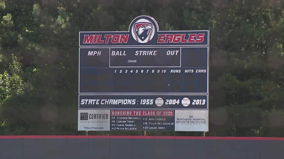 While the incident happened at Milton High School, the event was sponsored by Perfect Game.