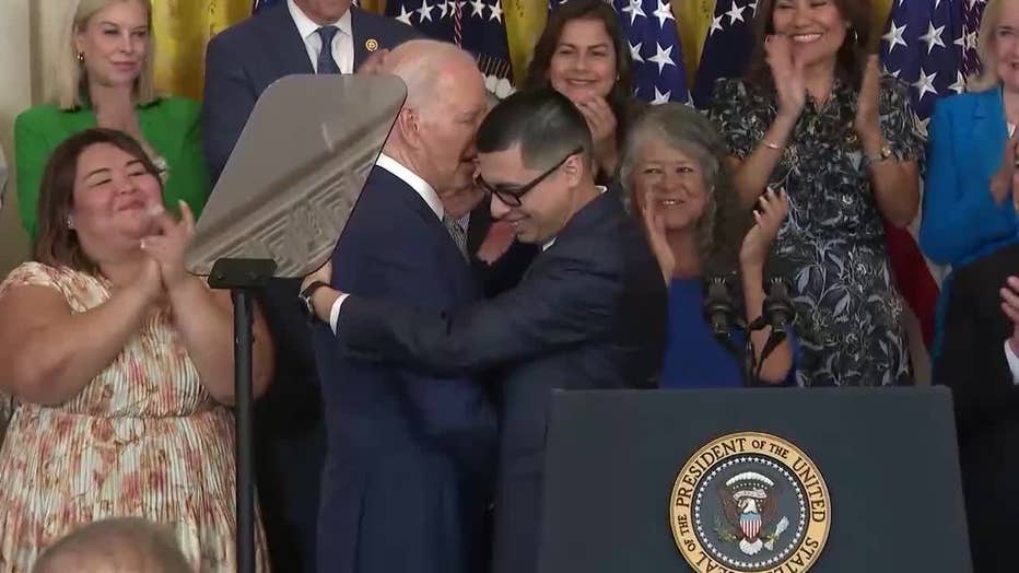 President Joe Biden announced an executive order which helps pave the way for spouses of U.S. citizen to stay in the country legally during a press conference on June 18, 2024.