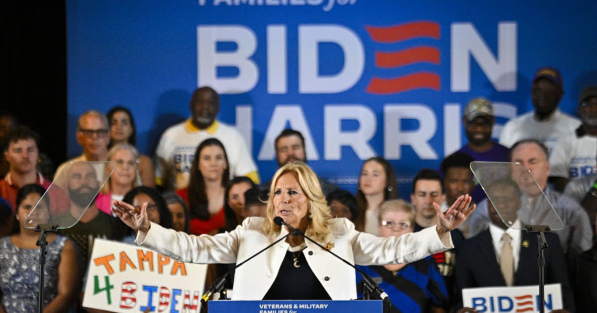 Dr. Jill Biden lands in Columbus for political event | FOX 5 Atlanta