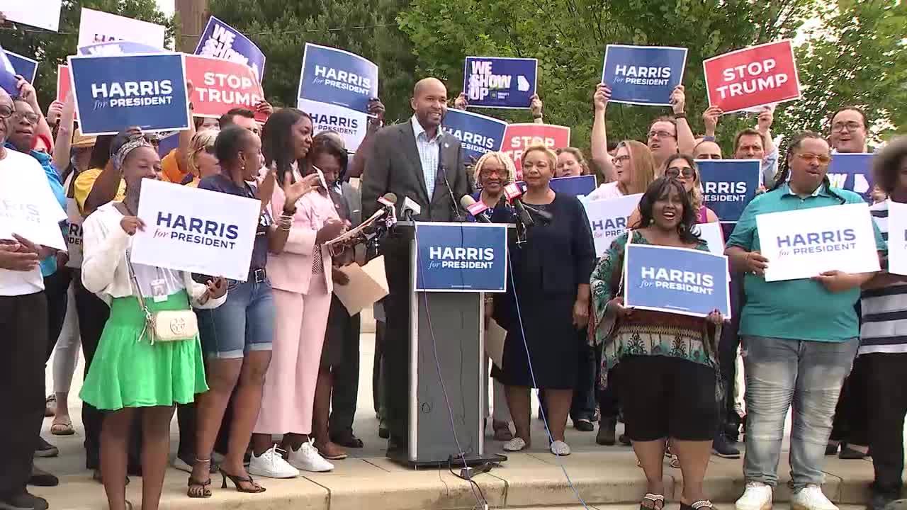 Kamala Harris wins over Georgia Democrats: 'Georgia is all in'