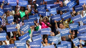 Kamala Harris holds first rally in Atlanta as Democratic presumptive nominee