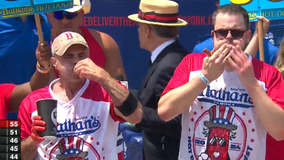 Patrick Bertoletti of Chicago wins his first men's title at annual Nathan's hot dog eating contest