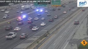 Serious crash reported on I-75/85 at Langford Parkway