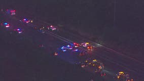 1 killed, 5 injured in multi-vehicle crash on I-285WB Monday morning