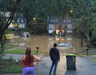 Firefighters were forced to rescue homeowners and motorists in the cul-de-sac of Coopers Creek Circle in Smyrna after a deluge on July 23, 2024.