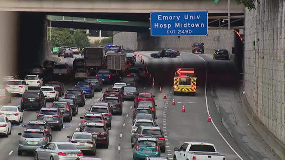 Pedestrian walking in middle of Downtown Connector killed