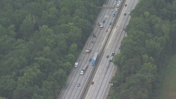 I-85NB closed near MLK Drive after crash Wednesday morning