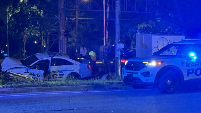 MARTA officer injured in overnight crash in SW Atlanta