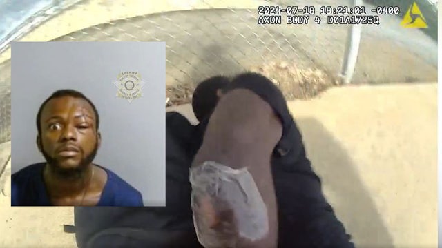 Bodycam: Police chase down man accused of machete attack in Atlanta