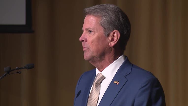 Georgia Gov. Brian Kemp attends a back-to-school event in Carrollton on July 31, 2024.