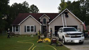 Firefighters respond to house fire on Evergreen Drive in Barrow County