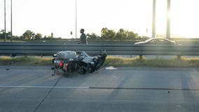 Savannah Motorcycle officer crashes during Harris, Walz Georgia bus tour motorcade