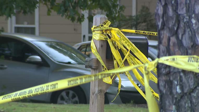 Gwinnett County police are on the scene of an officer-involved shooting near West Broad Street and Whitehead Road in Sugar Hill on Aug. 23, 2024.