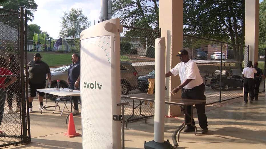 The Evolv Technology system, which helps detect weapons and other threats, has been installed at five stadiums where DeKalb County high schools play football.