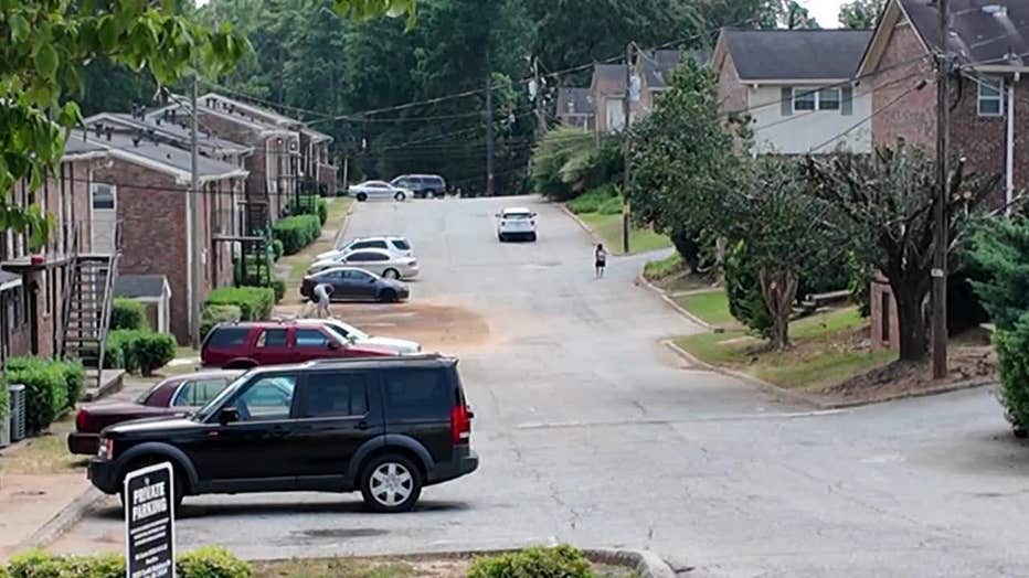 A 2-month-old baby, who was taken along with a car from a Clayton County shopping center, was found near a dumpster at the Tara Wood apartments located near Tara Boulevard and Sherwood Drive on Aug. 16, 2024. 