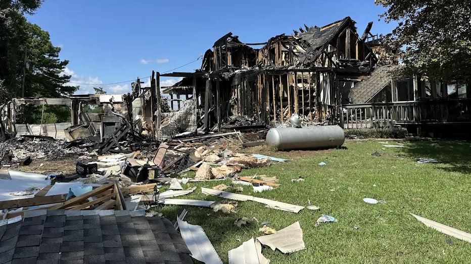 A house explosion along Highway 53 West near Ludville left a woman in critical condition on Aug. 17, 2024.