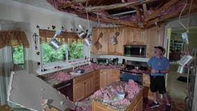 Alpharetta couple miraculously unharmed as tree plummets through kitchen