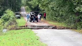 Clayton County private road washout leaves 7 families stranded