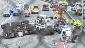 1 dead, 6 injured in I-75 crash in Atlanta
