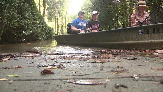 Some Atlanta residents resort to boats as Helene leaves streets submerge