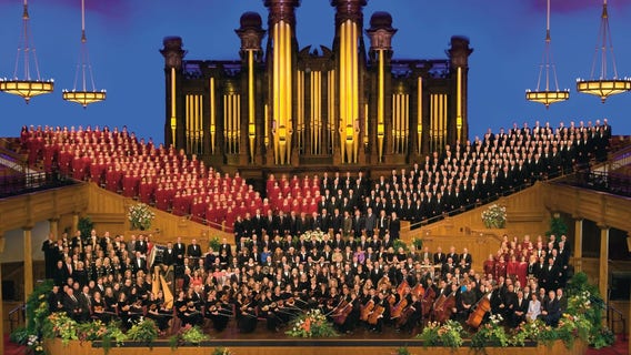 Tabernacle Choir and Orchestra at Temple Square performing in Georgia at 9/11 ceremony