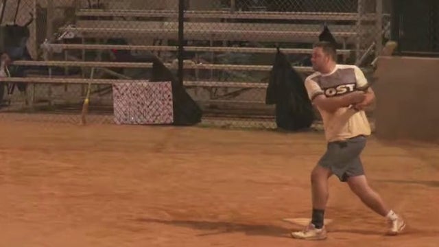 Men Opposing Sex Trafficking 49 hours from softball world record