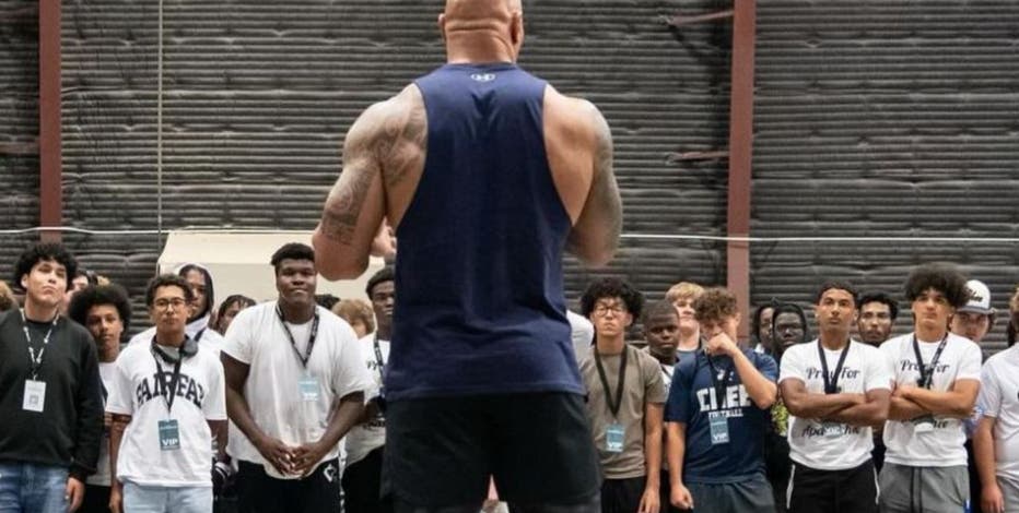 Dwayne 'The Rock' Johnson invites Apalachee HS football team to
