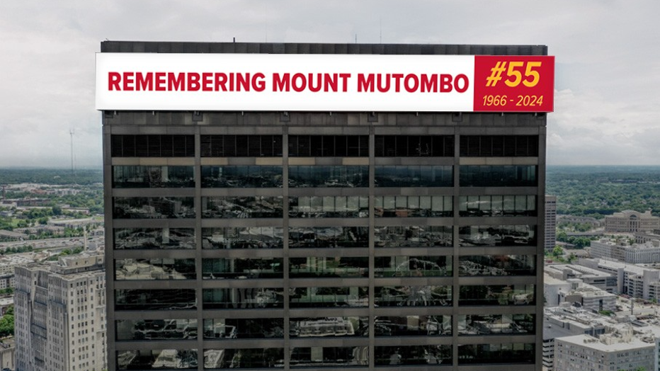 Georgia’s Own Credit Union honors Dikembe Mutombo after his death on Sept. 30, 2024.