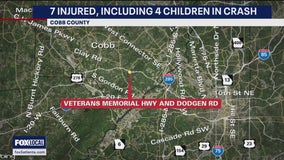 7 injured, including 4 children in Cobb County crash