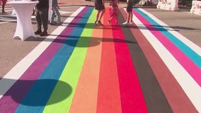 Rainbow Crosswalk in Midtown Atlanta gets new look for Atlanta Pride 2024