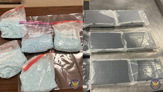 Woman flying to Atlanta caught with fentanyl bricks, pills in luggage, police say