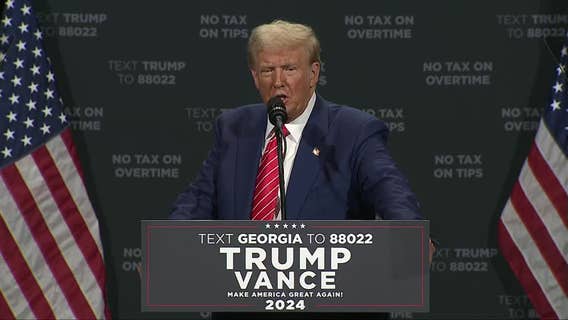 Trump tackles immigration, economy during Georgia campaign event