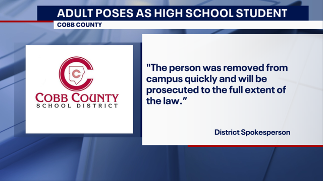 19-year-old arrested after posing as student at Cobb County high school