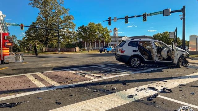 Gwinnett County fire truck clipped by SUV on Buford Highway